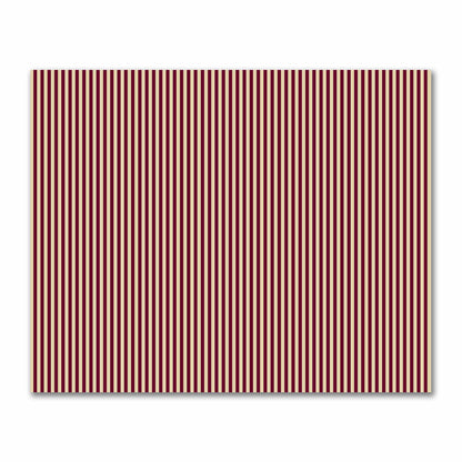 Cotton Sateen Fabric with Burgundy Red Bars on Tan, FACS-1284-051