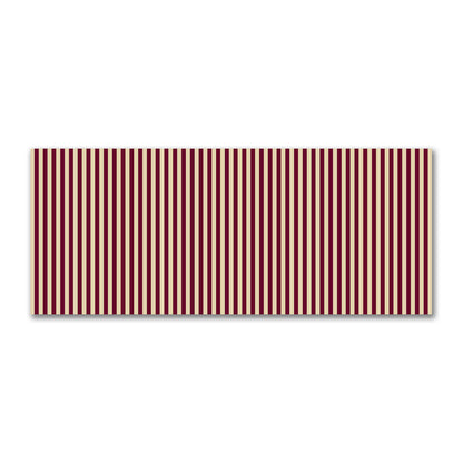 Cotton Sateen Fabric with Burgundy Red Bars on Tan, FACS-1284-051