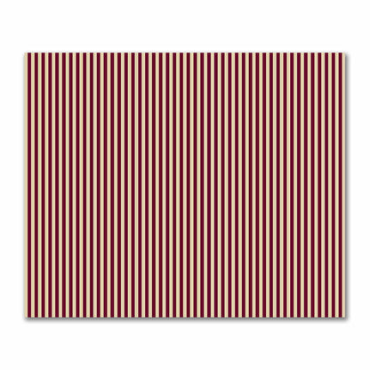 Cotton Sateen Fabric with Burgundy Red Bars on Tan, FACS-1284-051