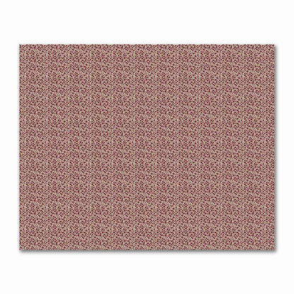 Tan Cotton Sateen Fabric with Burgundy Red Hand-painted Dab Motif Print | FACS-1284-092