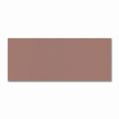 Tan Cotton Sateen Fabric with Burgundy Red Repeating Square Motif Print | FACS-1284-122