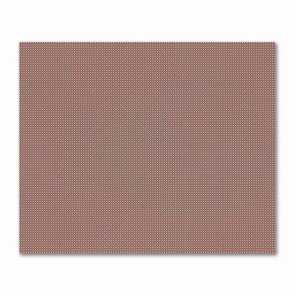 Tan Cotton Sateen Fabric with Burgundy Red Repeating Square Motif Print | FACS-1284-122
