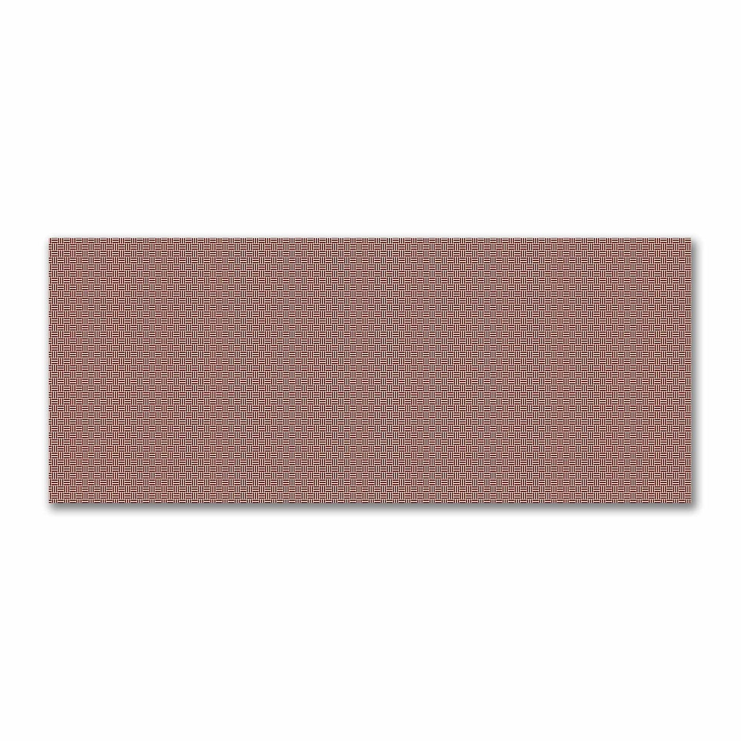 Tan Cotton Sateen Fabric with Burgundy Red Single Weave Motif Print | FACS-1284-142