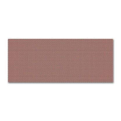 Tan Cotton Sateen Fabric with Burgundy Red Single Weave Motif Print | FACS-1284-142