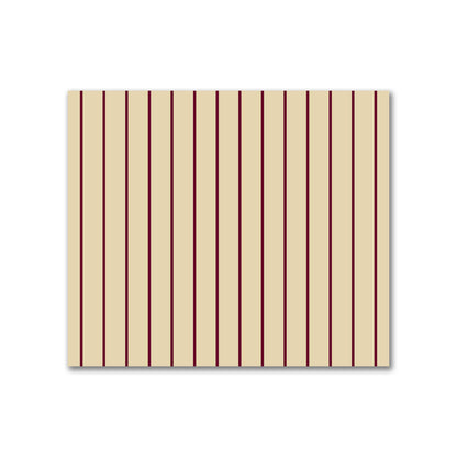 Cotton Sateen Fabric with Fine Burgundy Red Stripes on Tan, FACS-1284-151