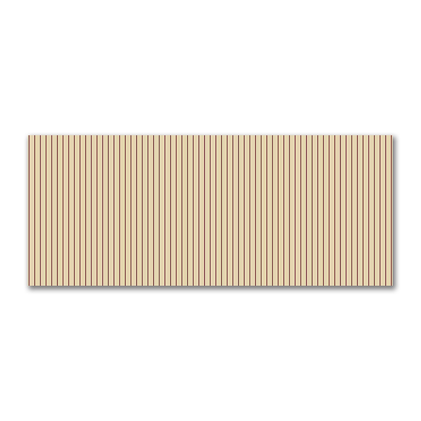 Cotton Sateen Fabric with Fine Burgundy Red Stripes on Tan, FACS-1284-151