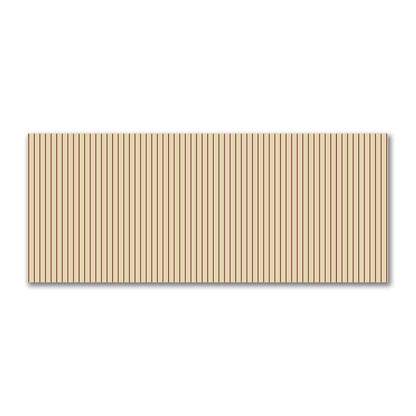 Cotton Sateen Fabric with Fine Burgundy Red Stripes on Tan, FACS-1284-151