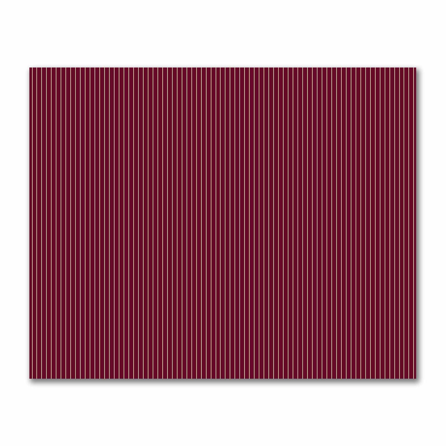 Cotton Sateen Fabric with Fine Tan Stripes on Burgundy Red, FACS-1284-152