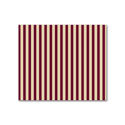 Cotton Sateen Fabric with Thin Burgundy Red Bars on Tan, FACS-1284-241