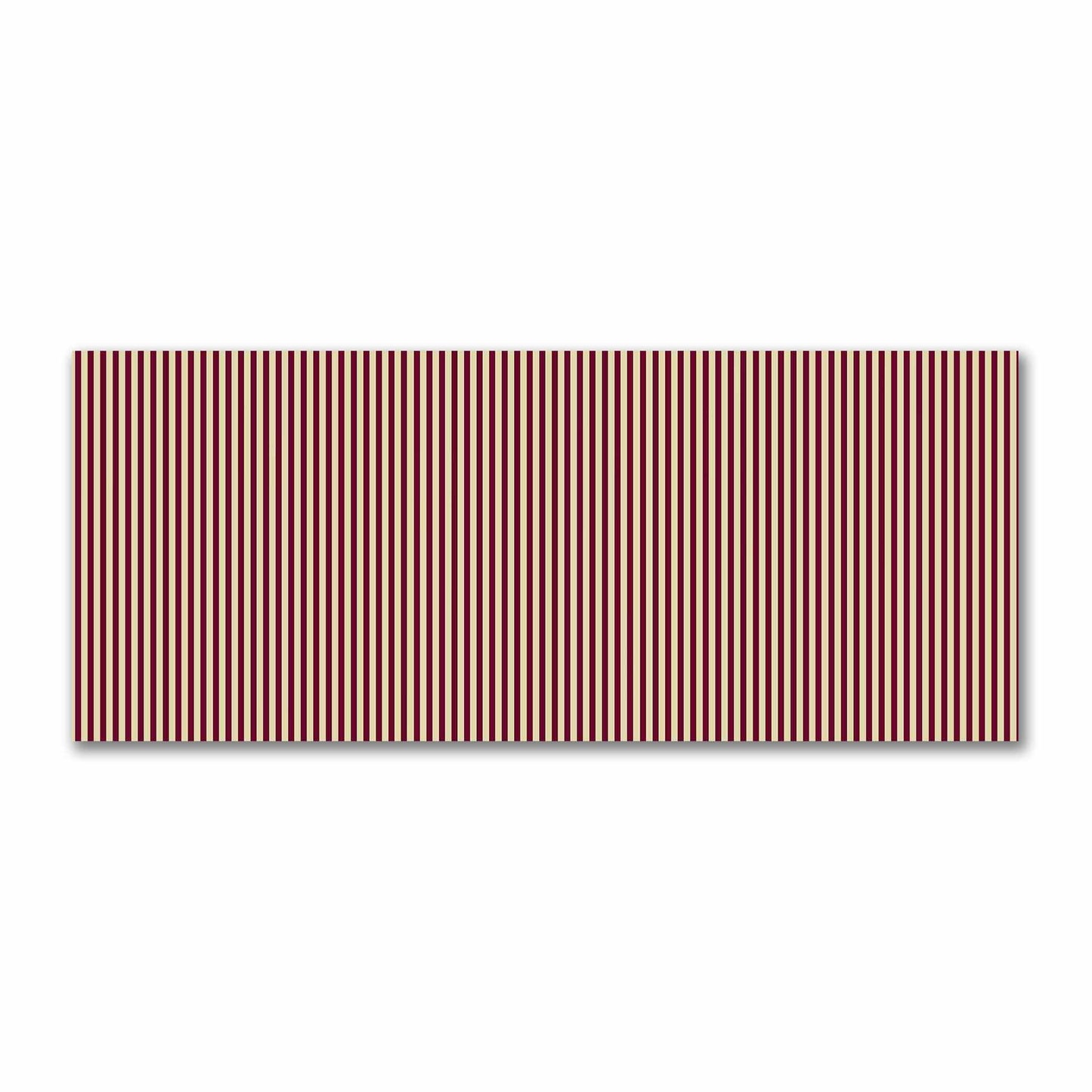 Cotton Sateen Fabric with Thin Burgundy Red Bars on Tan, FACS-1284-241