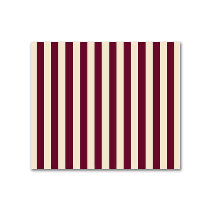Cotton Sateen Fabric with Burgundy Red Bars on Beige, FACS-1285-051
