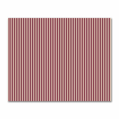 Cotton Sateen Fabric with Burgundy Red Bars on Beige, FACS-1285-051