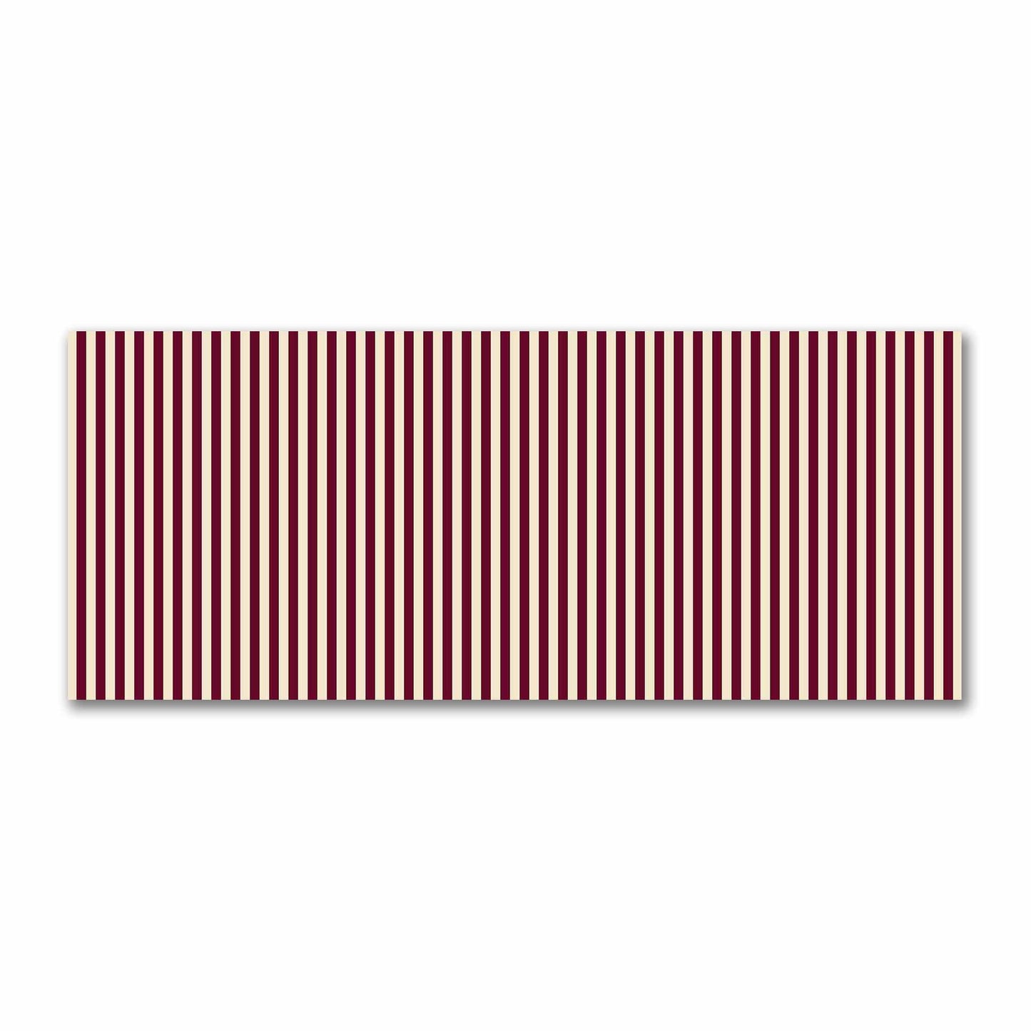 Cotton Sateen Fabric with Burgundy Red Bars on Beige, FACS-1285-051