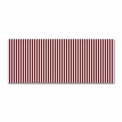 Cotton Sateen Fabric with Burgundy Red Bars on Beige, FACS-1285-051