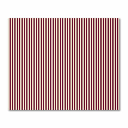 Cotton Sateen Fabric with Burgundy Red Bars on Beige, FACS-1285-051