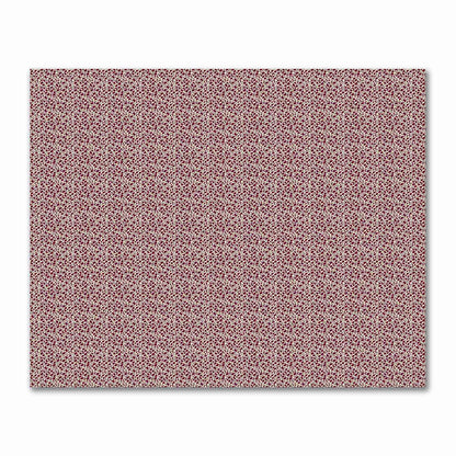 Beige Cotton Sateen Fabric with Burgundy Red Hand-painted Dab Motif Print | FACS-1285-092