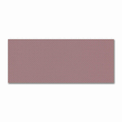 Beige Cotton Sateen Fabric with Burgundy Red Repeating Square Motif Print | FACS-1285-122