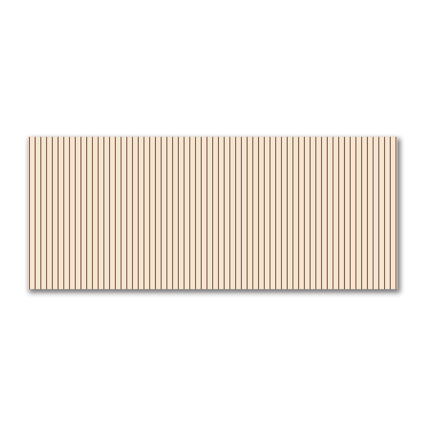 Cotton Sateen Fabric with Fine Burgundy Red Stripes on Beige, FACS-1285-151