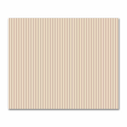 Cotton Sateen Fabric with Fine Burgundy Red Stripes on Beige, FACS-1285-151