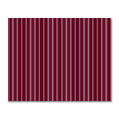 Cotton Sateen Fabric with Fine Beige Stripes on Burgundy Red, FACS-1285-152
