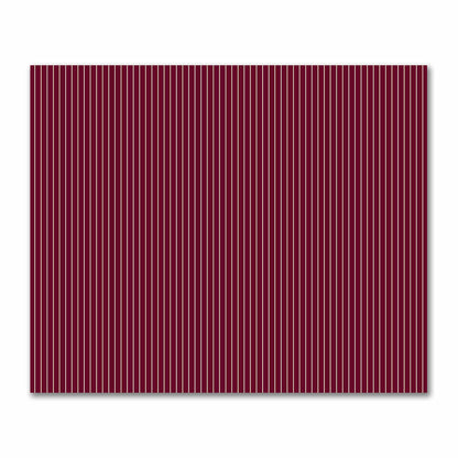Cotton Sateen Fabric with Fine Beige Stripes on Burgundy Red, FACS-1285-152