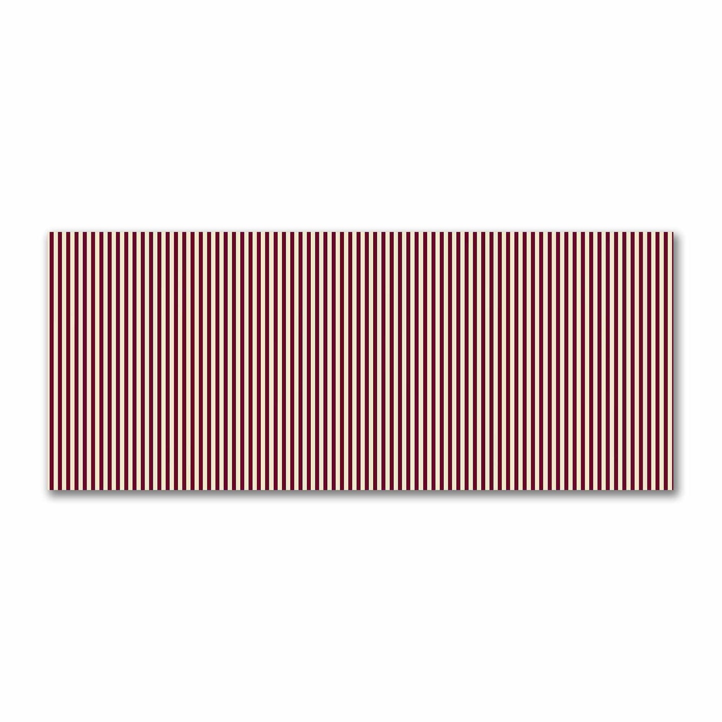 Cotton Sateen Fabric with Thin Burgundy Red Bars on Beige, FACS-1285-241