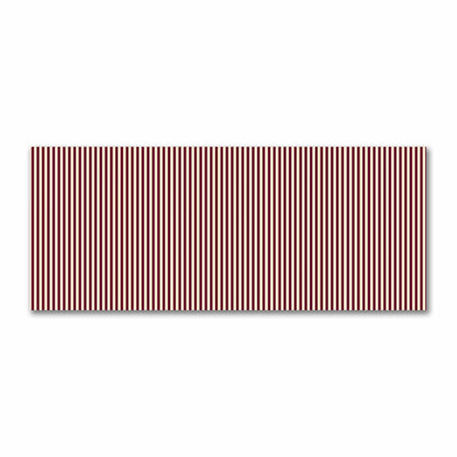 Cotton Sateen Fabric with Thin Burgundy Red Bars on Beige, FACS-1285-241