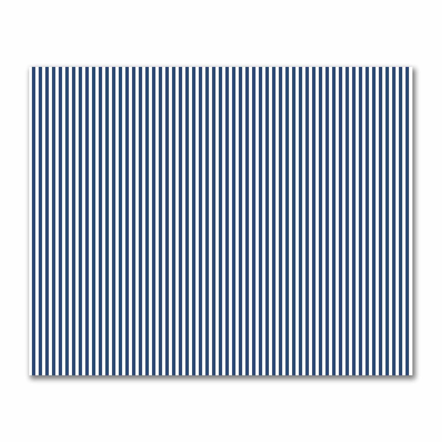 Off-White Cotton Sateen Fabric with Royal Blue Bars, FACS-1291-051