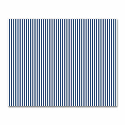 Off-White Cotton Sateen Fabric with Royal Blue Bars, FACS-1291-051