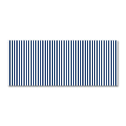 Off-White Cotton Sateen Fabric with Royal Blue Bars, FACS-1291-051