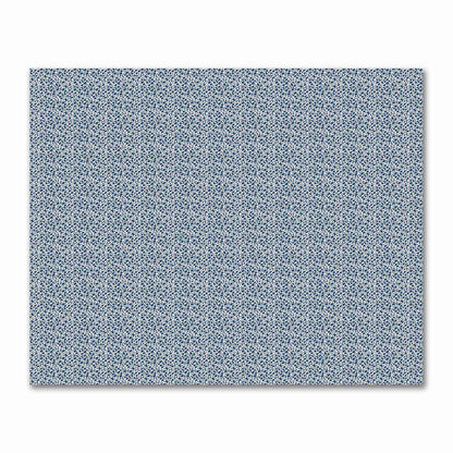 Off-White Cotton Sateen Fabric with Royal Blue Hand-painted Dab Motif Print | FACS-1291-092