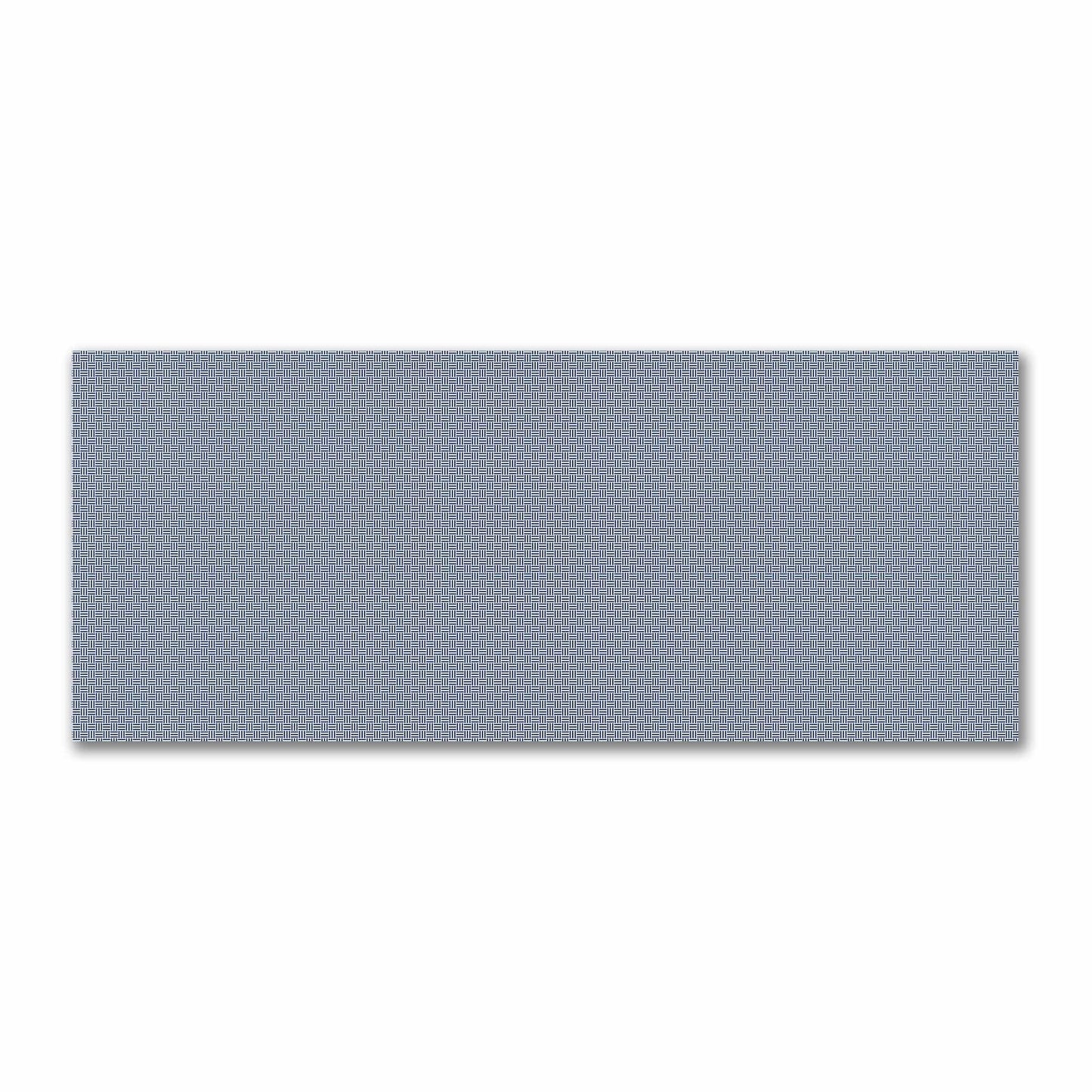 Off-White Cotton Sateen Fabric with Royal Blue Double Weave Motif Print | FACS-1291-144