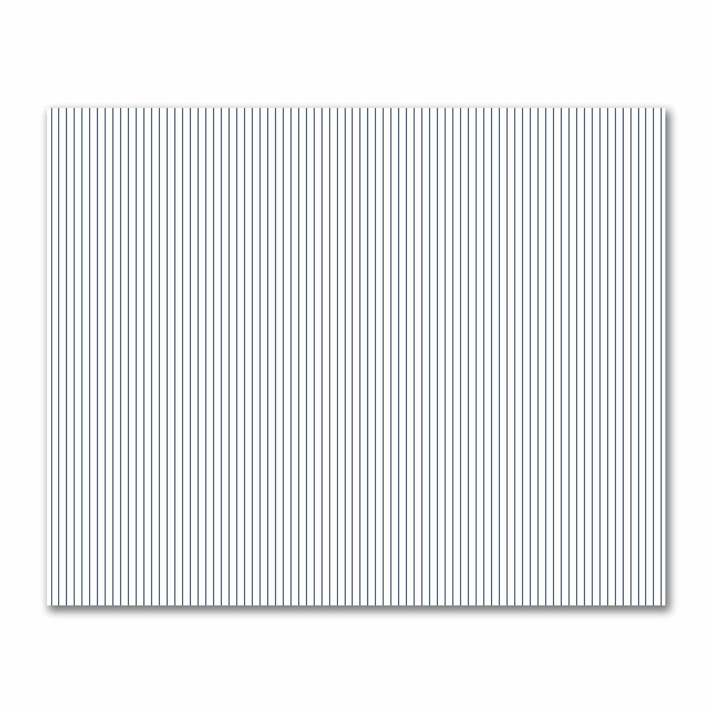 Off-White Cotton Sateen Fabric with Fine Royal Blue Stripes, FACS-1291-151