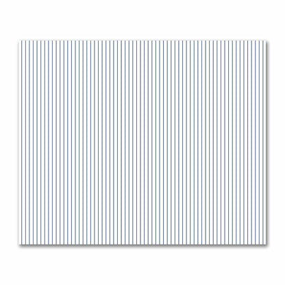 Off-White Cotton Sateen Fabric with Fine Royal Blue Stripes, FACS-1291-151