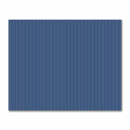 Cotton Sateen Fabric with Fine Off-Off-White Stripes on Royal Blue, FACS-1291-152