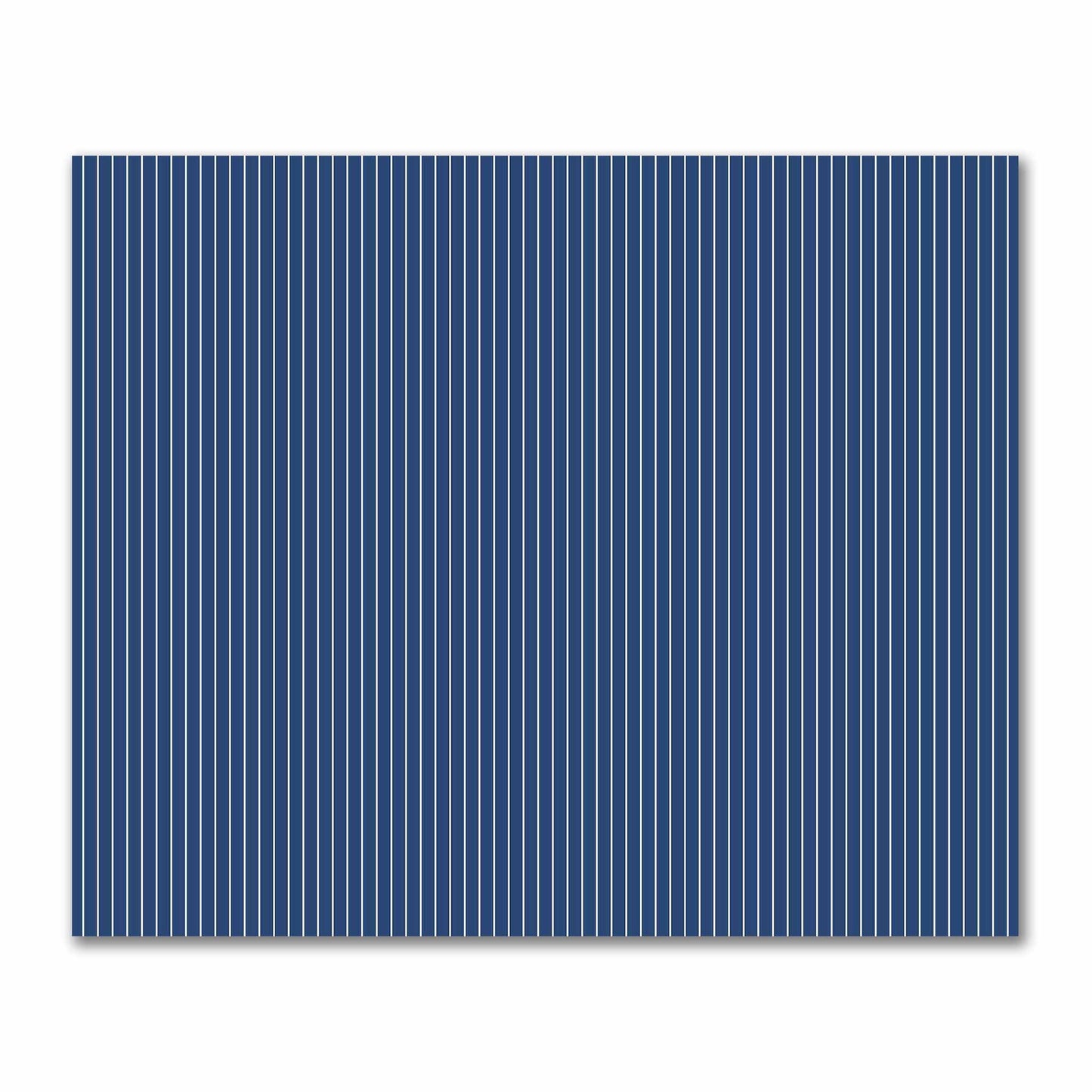 Cotton Sateen Fabric with Fine Off-Off-White Stripes on Royal Blue, FACS-1291-152