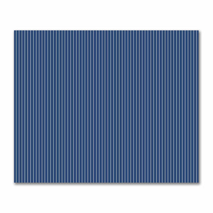 Cotton Sateen Fabric with Fine Off-Off-White Stripes on Royal Blue, FACS-1291-152