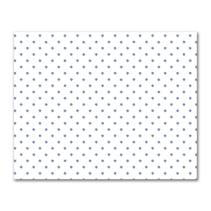 Off-White Cotton Sateen Fabric with Royal Blue Hand-painted Swizzle Motif Print | FACS-1291-171
