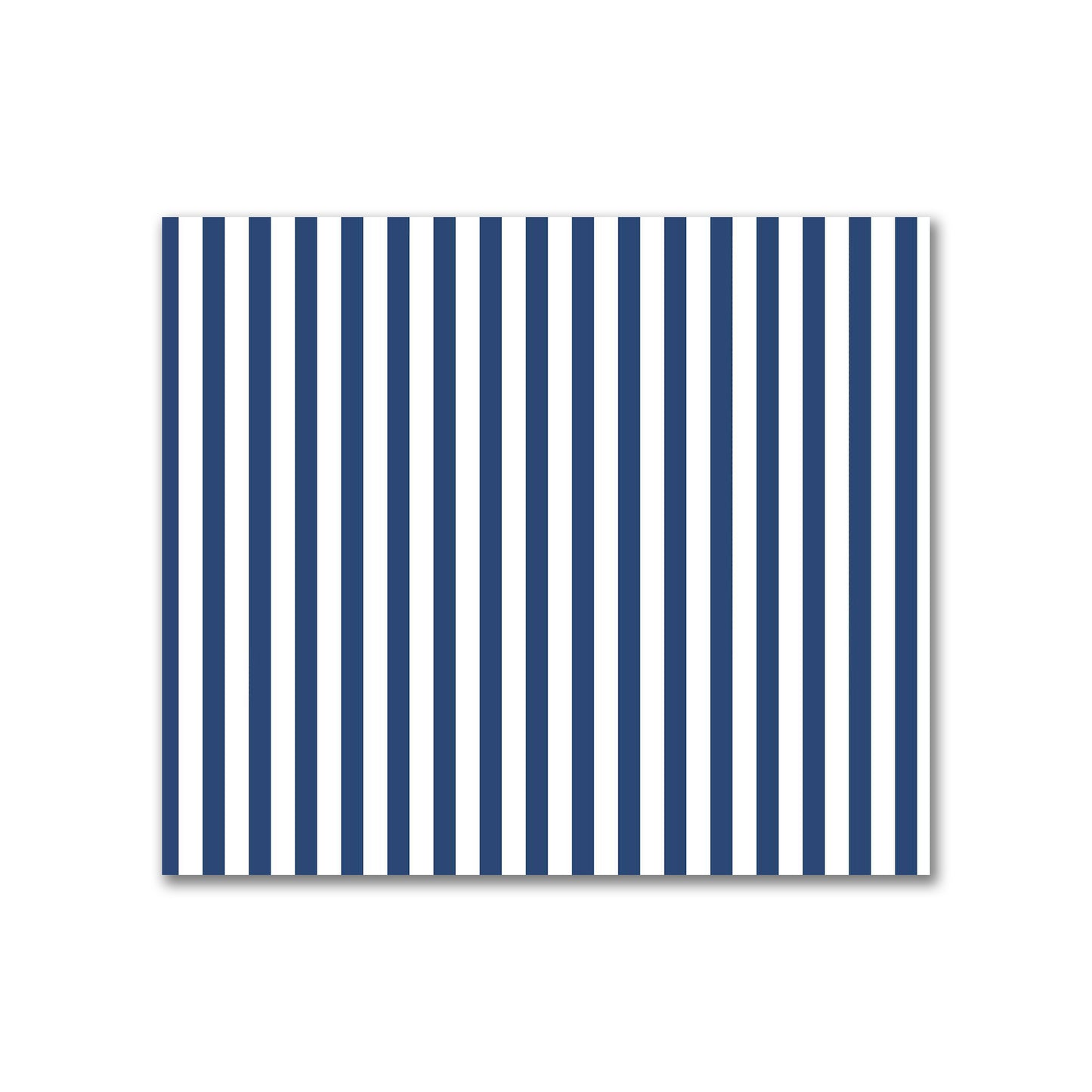 Off-White Cotton Sateen Fabric with Thin Royal Blue Bars, FACS-1291-241