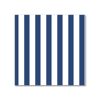 Off-White Cotton Sateen Fabric with Thin Royal Blue Bars, FACS-1291-241