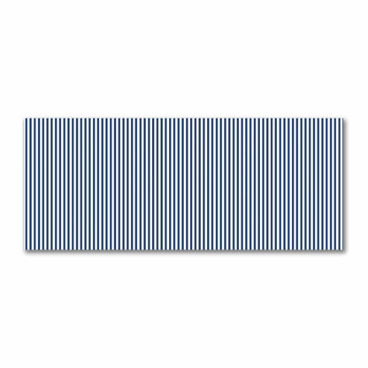 Off-White Cotton Sateen Fabric with Thin Royal Blue Bars, FACS-1291-241