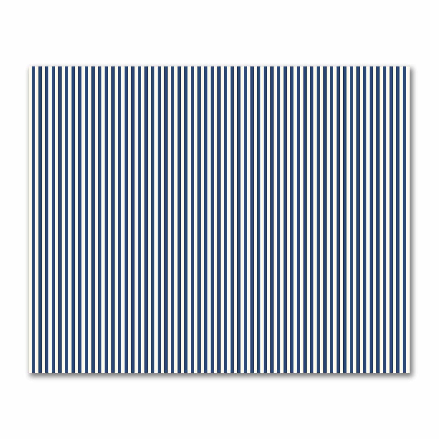 Cotton Sateen Fabric with Royal Blue Bars on Pale Cream, FACS-1293-051