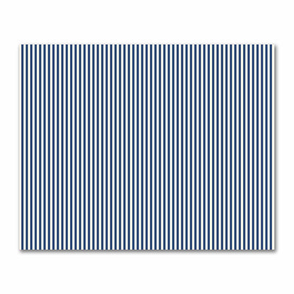 Cotton Sateen Fabric with Royal Blue Bars on Pale Cream, FACS-1293-051