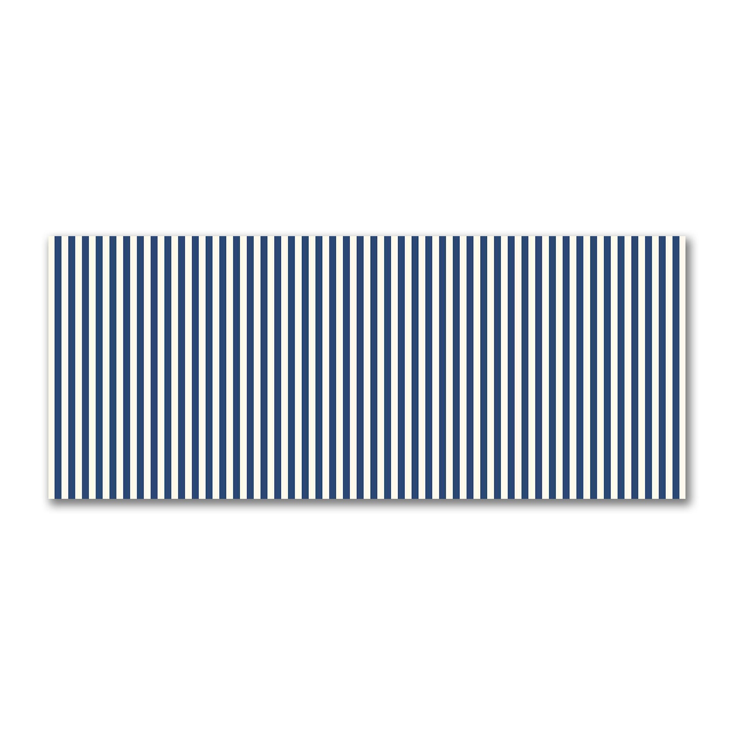 Cotton Sateen Fabric with Royal Blue Bars on Pale Cream, FACS-1293-051