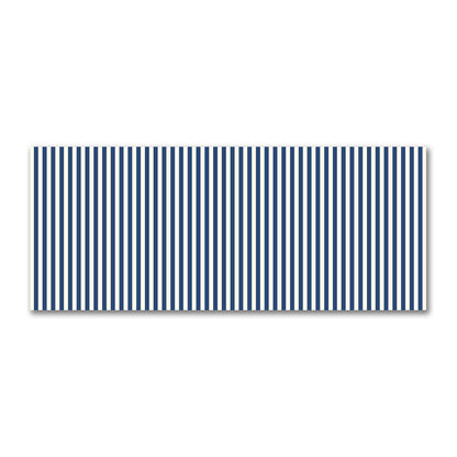 Cotton Sateen Fabric with Royal Blue Bars on Pale Cream, FACS-1293-051