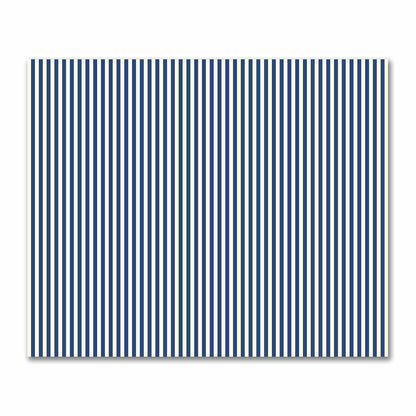 Cotton Sateen Fabric with Royal Blue Bars on Pale Cream, FACS-1293-051