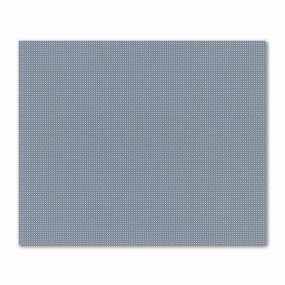Pale Cream Cotton Sateen Fabric with Royal Blue Repeating Square Motif Print | FACS-1293-122