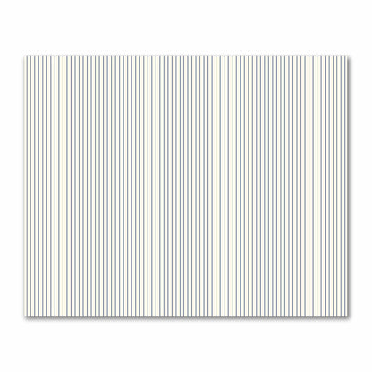 Cotton Sateen Fabric with Fine Royal Blue Stripes on Pale Cream, FACS-1293-151