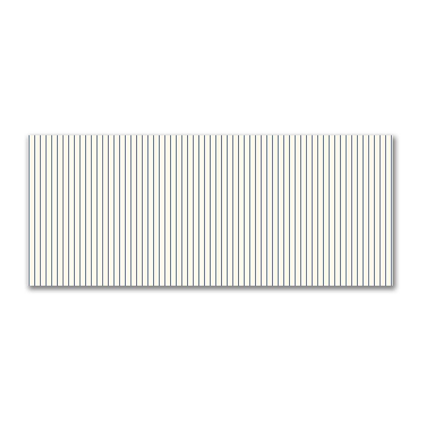 Cotton Sateen Fabric with Fine Royal Blue Stripes on Pale Cream, FACS-1293-151