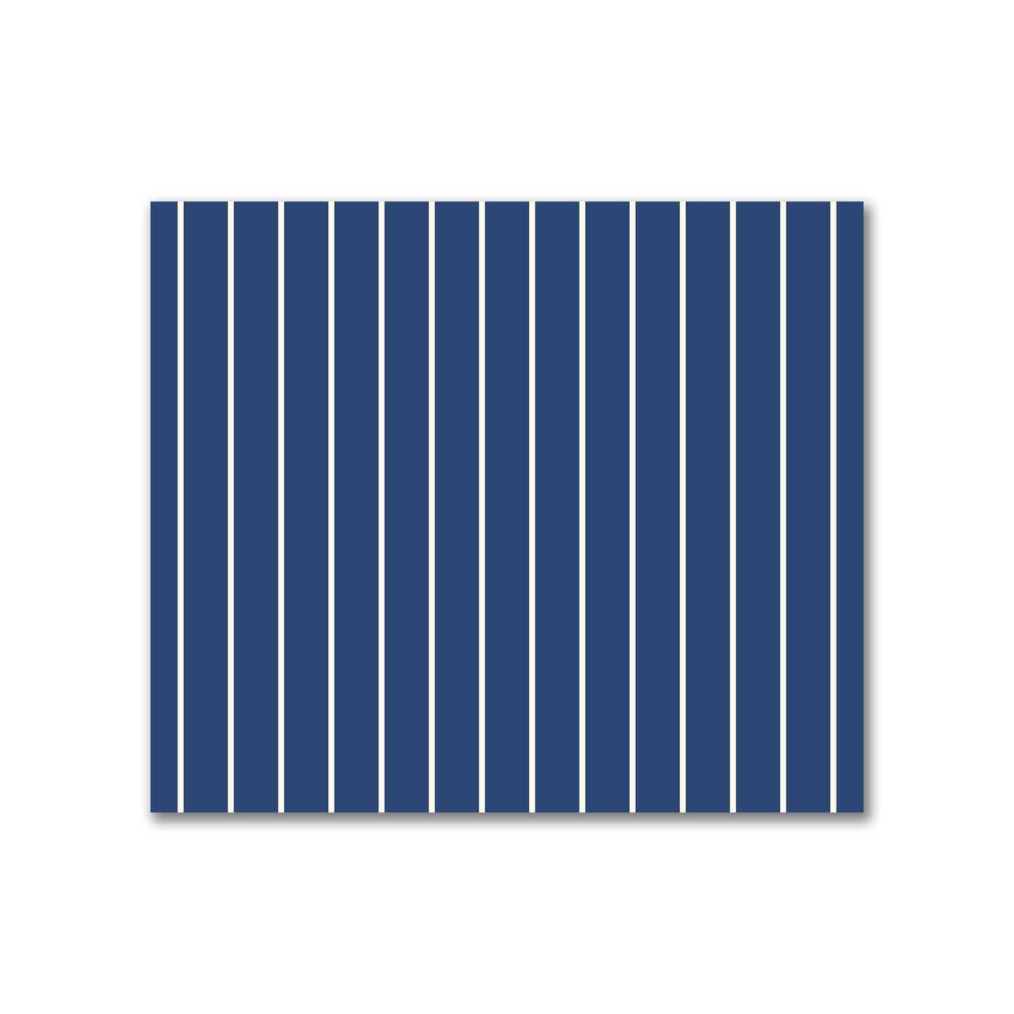 Cotton Sateen Fabric with Fine Pale Cream Stripes on Royal Blue, FACS-1293-152